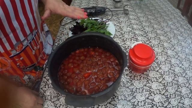 "АСЫЗБАЛ" СОУС ИЗ КРАСНОЙ АЛЫЧИ на зиму (идеально к мясу, рыбе). смотреть онлайн