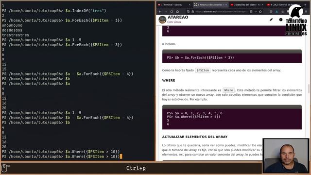 Tutorial de PowerShell. Capítulo 6. Arrays y diccionarios en PowerShell смотреть онлайн