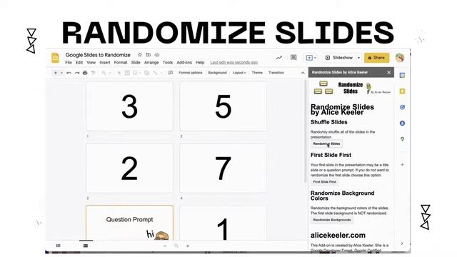 Randomize Slides by Alice Keeler смотреть онлайн