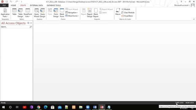 NVQ Level 4 in ICT | M5 - Microsoft Access | E1 - Create Tables (Part 1) | Sinhala смотреть онлайн