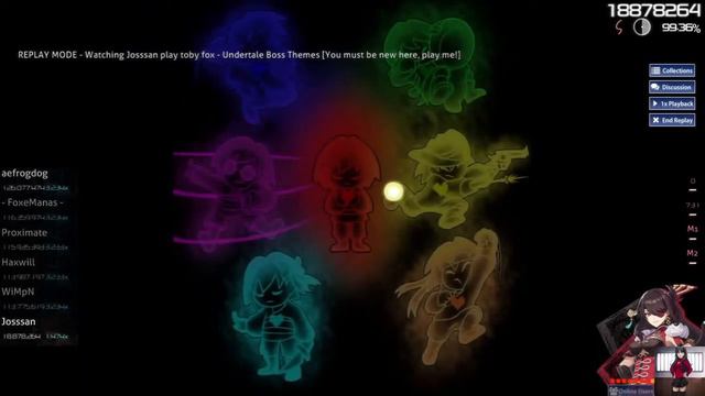 [Osu!] toby fox - Undertale Boss Themes [You must be new here, play me!] смотреть онлайн