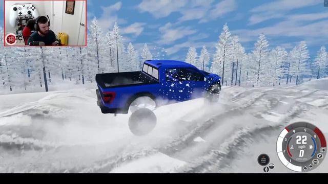 BeamNG.Drive is now SNOWRUNNER!? AMAZING NEW SNOW MAP! смотреть онлайн
