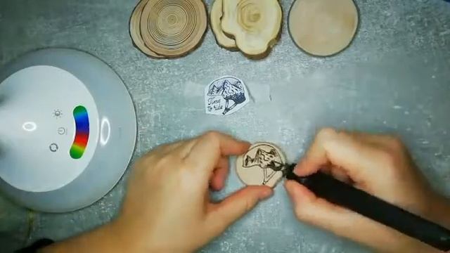 Выжигание по дереву, горы. Pyrography смотреть онлайн