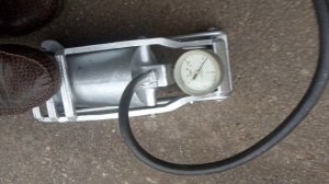 насос ножной алюминиевый.