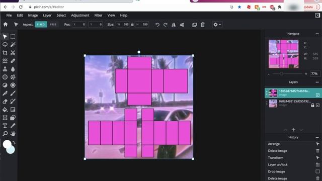 How To Make A Custom ROBLOX Template | Easy | Pixlr смотреть онлайн