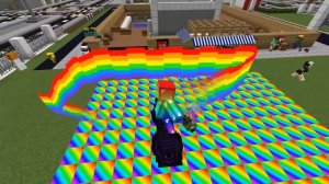 Майнкрафт но Девушка Я встретил РАДУЖНОГО ИГРОКА В МАЙНКРАФТ НУБ И ПРО ВИДЕО ТРОЛЛИНГ MINECRAFT