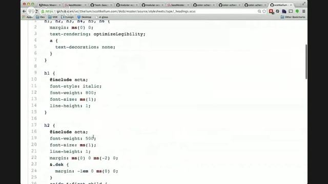 Sass Bites #26 - Scott Kellum, Modular Scale and Color Schemer смотреть онлайн