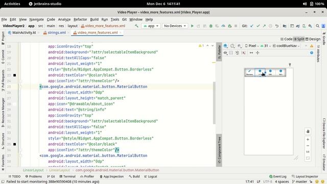 63.Video More Features Layout Designing | Android Development Kotlin in Hindi смотреть онлайн