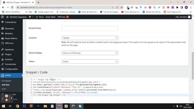 Como Instalar a Tag do Google Tag Manager no Site Wordpress | Rápido e Fácil 2023 смотреть онлайн