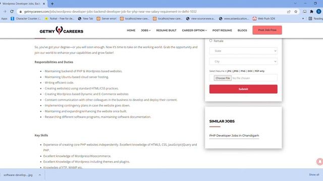 WordPress Developer Jobs | Backend Developer Job | Work From Home PHP Jobs | Jobs in Delhi смотреть онлайн
