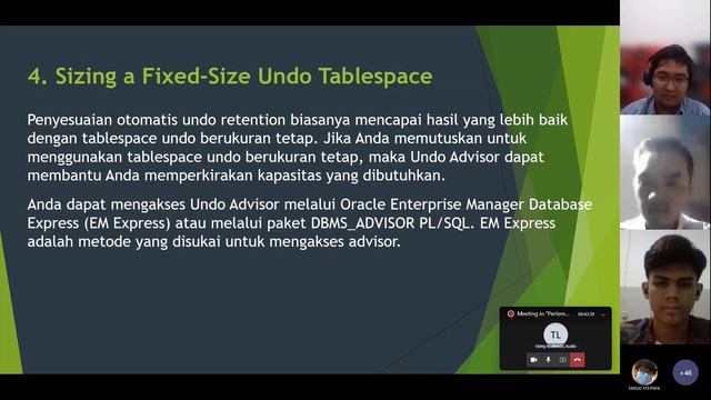 Presentasi Oracle Database Administrator - Managing Undo Data смотреть онлайн
