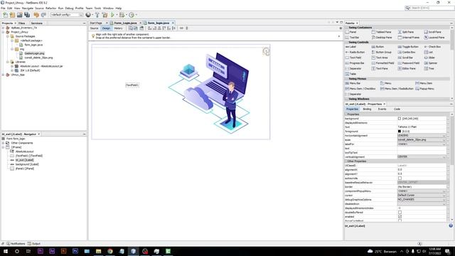 Membuat Form Login di Netbeans | Tugas Akhir Kuliah | Netbeans Indonesia | Part 1 смотреть онлайн