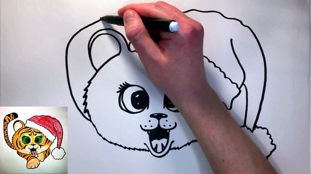 Как нарисовать тигра смотреть онлайн