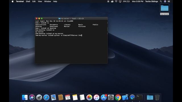 Simple HTTP Server with Python (Mac) смотреть онлайн