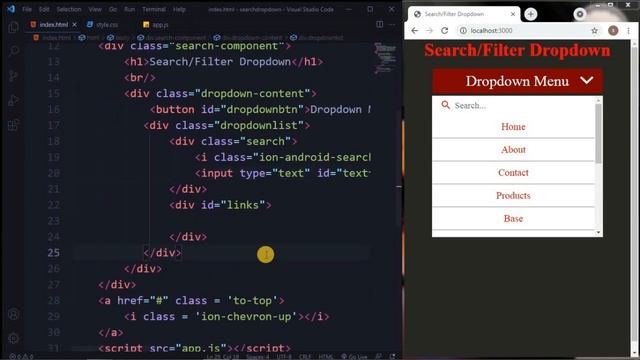 Build a Search/Filter Dropdown with HTML,CSS and JavaScript in Tamil | JavaScript Tutorial in Tamil смотреть онлайн