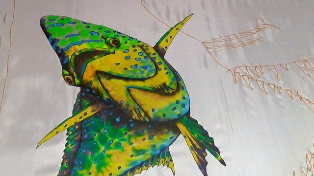 CREATING BATIK FINE ART ON SILK - JEAN-BAPTISTE - MAKO SHARK смотреть онлайн