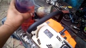 как открутить муфту на бензопиле