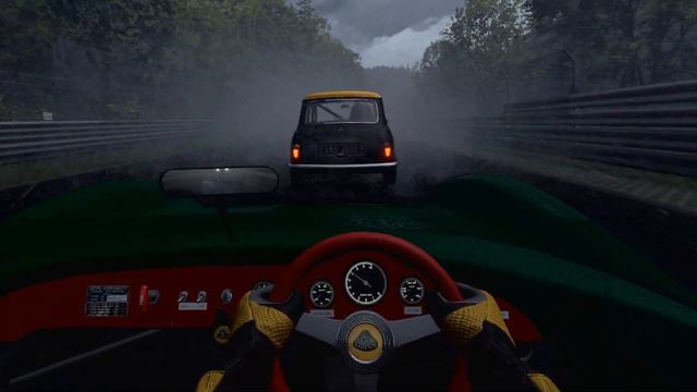 [VR] 1960's Touring Cars: Lotus Type 23 vs Mini Cooper S. Nurburgring. Automobilista 2 VR смотреть онлайн