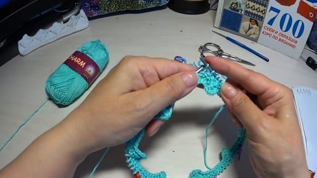 Повязка корона. Knitting Crown. смотреть онлайн