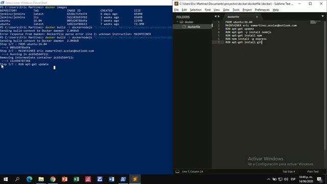 docker con windows - usando imagen base смотреть онлайн