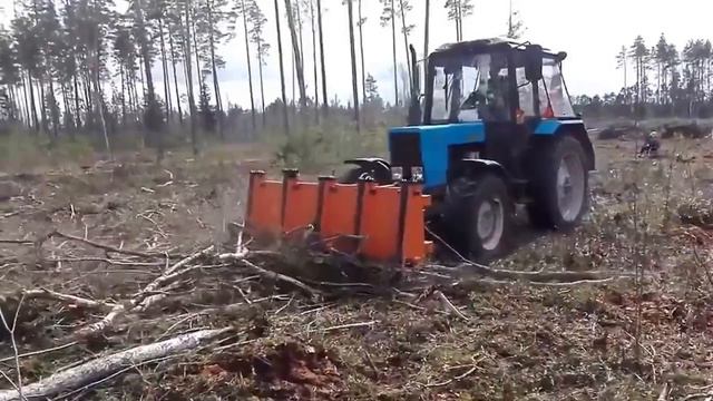 Грабли лесные пружинные ЛГП-2,5 для уборки порубочных остатков на вырубках Леспромресурс г. Киров смотреть онлайн