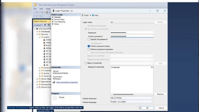 Changing SA Password and Enabling SA Login in MS SQL Server смотреть онлайн