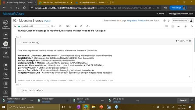 Creating Your First Notebook in Azure Databricks смотреть онлайн