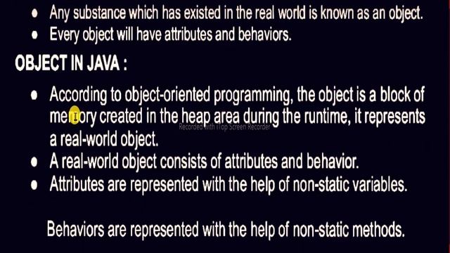 what is class and object in java . definition of class . definition of object . property of class смотреть онлайн