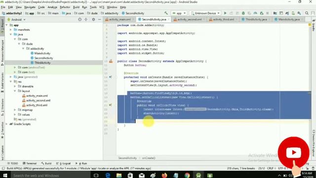 How to Move Last activity to First another Android studio смотреть онлайн