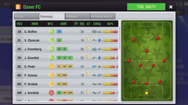 Top Eleven RU Занижение в межсезонье от Ваге Манукян