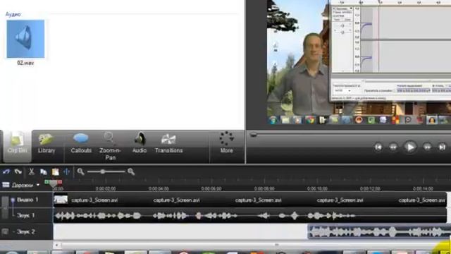 Camtasia Studio Как убрать фоновый звук смотреть онлайн