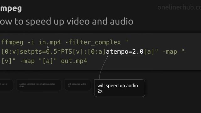 How to speed up video and audio #ffmpeg смотреть онлайн