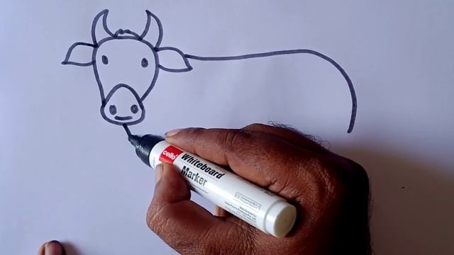 How to draw a Cow easy way ? Cow drawing step by step//cartoon Cow drawing for beginners смотреть онлайн