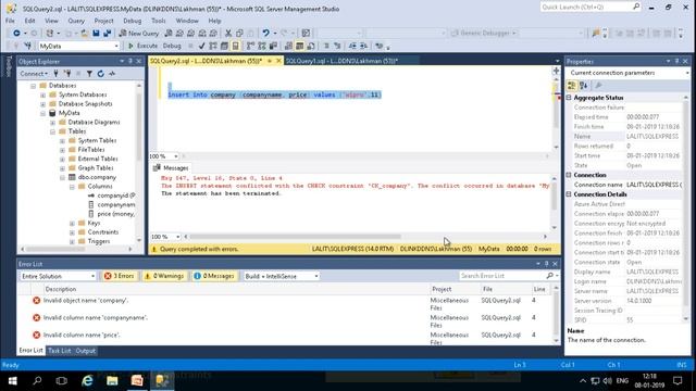 SQL Constraints Unique Check and Default смотреть онлайн