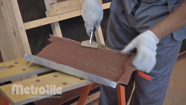 Композитная черепица Metrobond: монтаж примыканий часть 1 смотреть онлайн