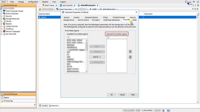 Commvault - How To configure NAS  NDMP NetApp backups