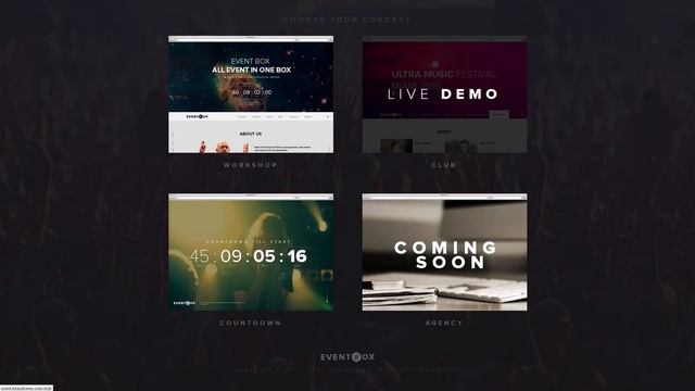 Eventbox - Club Workshop Party WordPress Theme смотреть онлайн