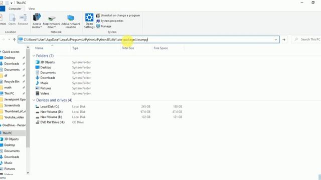 How to know the location of numpy library on the PC | Find the path of installed numpy library on P смотреть онлайн