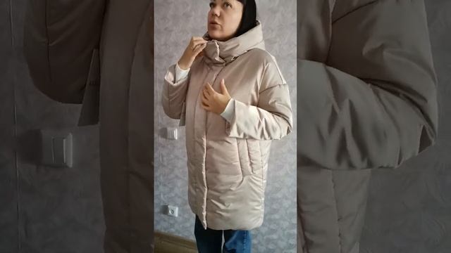 Обзор Куртка зимняя 25655 "Канкан" цвет "латте" размер 46 смотреть онлайн