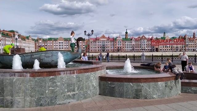 Йошкар-Ола. Гуляю по набережной Брюгге. смотреть онлайн