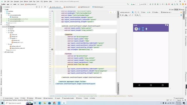 How to Create Custom Toolbar in Android Studio 2023 | Step-by-Step Tutorial in Hindi смотреть онлайн