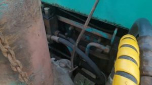 Натяжение цепи поворота стрелы эксковатора ЮМЗ-6