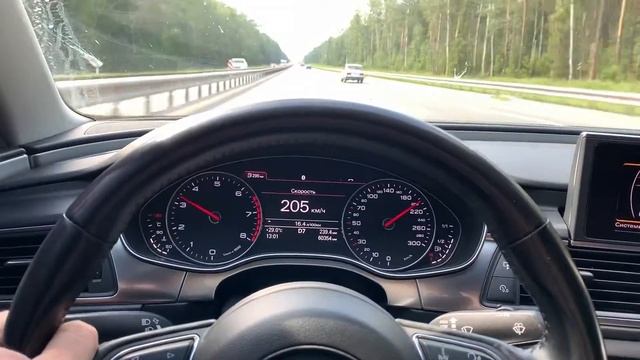 Ауди А7. Расход топлива на 200+
