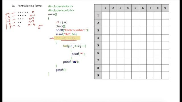 Module 7 - Lesson 4 ► Print left top triangle of * symbol [Learn Programming] смотреть онлайн