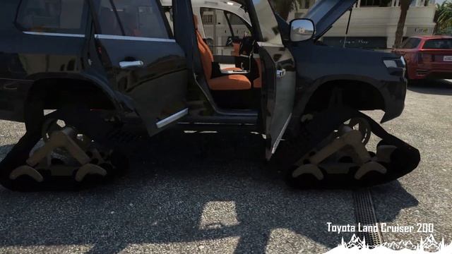 Toyota Land Cruiser 200 гусеницах GTA 5 смотреть онлайн