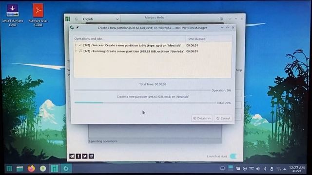 Manjaro установка на голое железо + создание флешки (4 ГБ операвивной памяти) смотреть онлайн