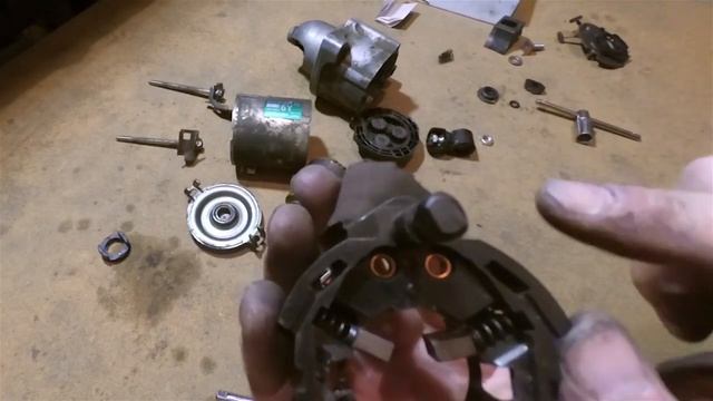 Ремонт стартера Mitsuba на HONDA STEPWGN RK. смотреть онлайн