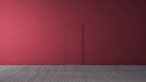 ФУТАЖ -ДВЕРЬ - ХРОМАКЕЙ НА ЗЕЛЕНОМ ФОНЕ