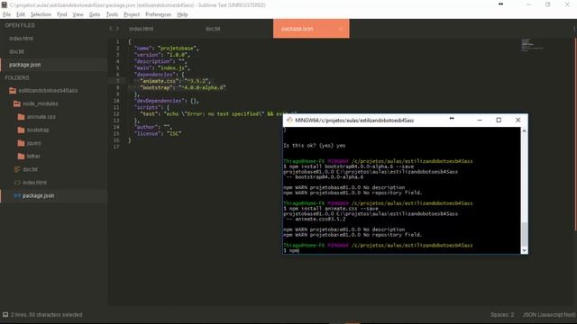 Iniciando um projeto: Git, Ruby, NodeJs, Sass, Bootstrap 4 e Animate css смотреть онлайн