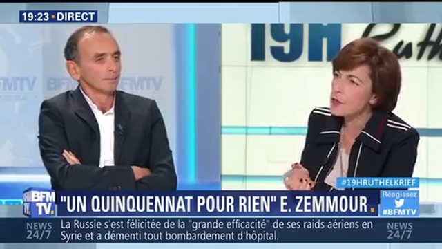 Eric Zemmour - BFM - 03/10/2016 - La Laïcité Est Incompatible Avec L'Islam
